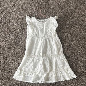 H&M White Tiered Ruffled Sundress